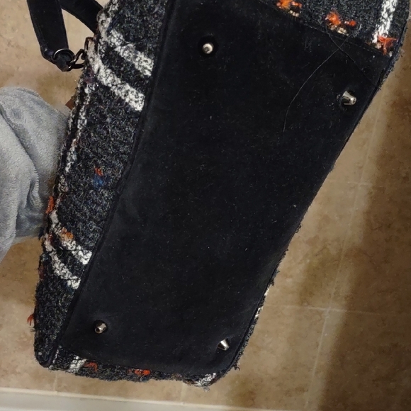 Vera Bradley Black and White Plaid Shoulder Bag - Picture 5 of 11